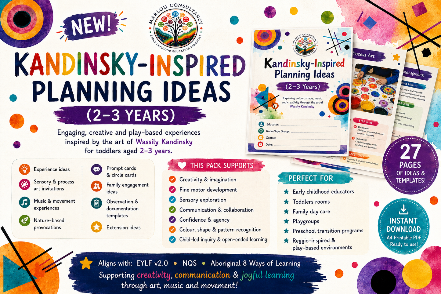 Kandinsky-Inspired Planning Ideas (2–3 Years)